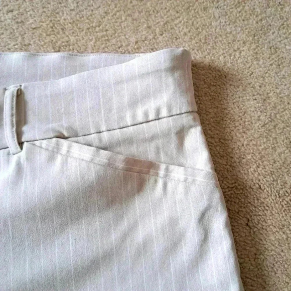 ❤️NWT Hilary Radley Striped Pants Beige White Pull On Ankle Pants  Various Sizes - Picture 5 of 11